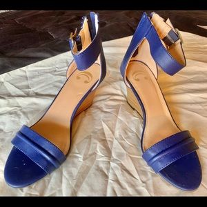 Wedges - Royal blue